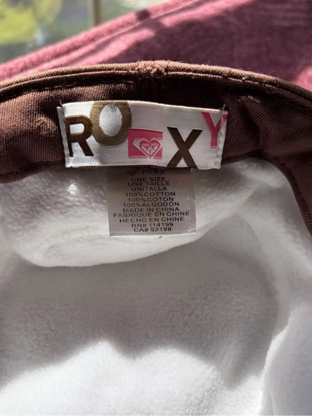 Kids Roxy Brown Floral Cadet Hat