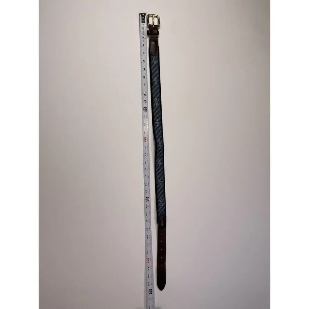 Vineyard Vines ROCC Belt Men’s 30 Golf Blue Brown Leather Country Club