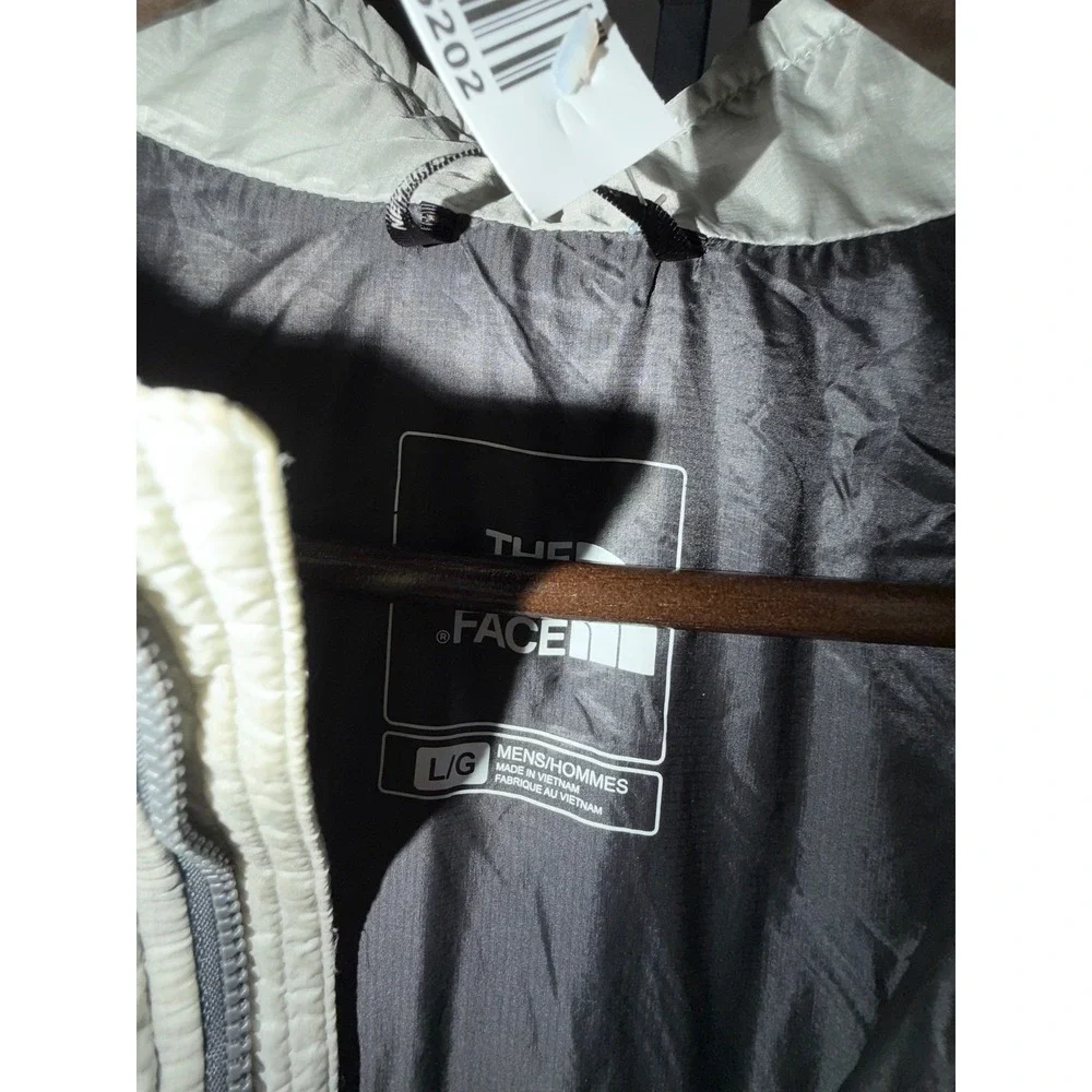 The North Face Mens Thermoball‎ Insulated Quilted Vest Silver Grey Large L Zip