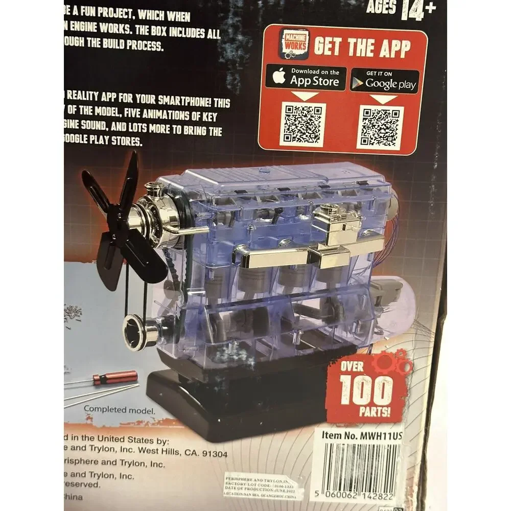 New Machine Works 4 Cylinder Engine AR W/Digital & Interactive Augmented Reality