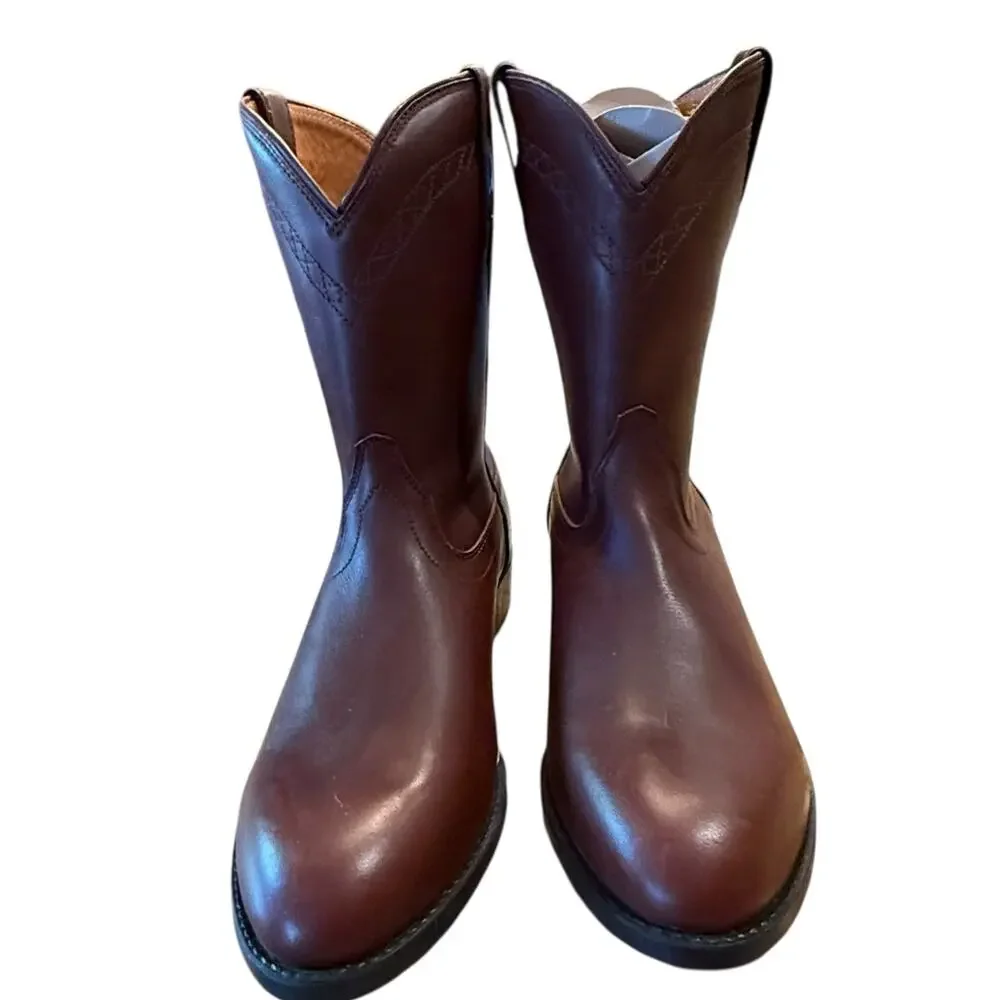 Ariat Classic Roper Style Boots in a Men’s 11.5 Medium Brown Leather NWT