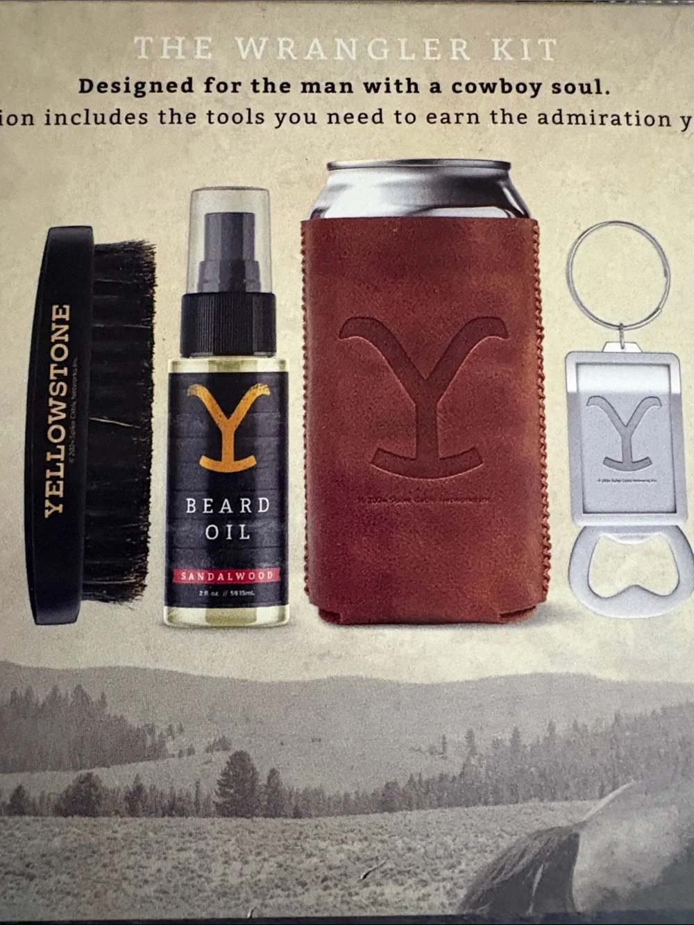 Yellowstone leather wrangler