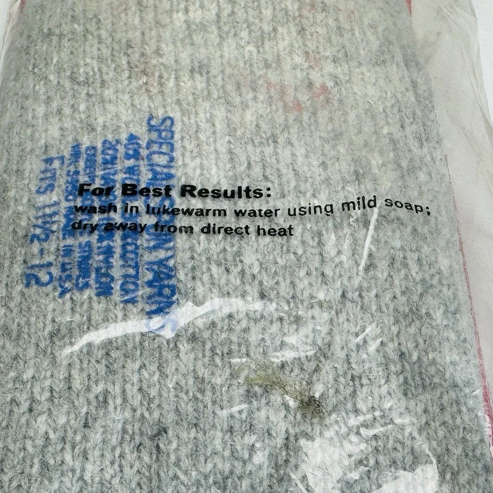 NOS Vintage Hunting Long Socks Men's Sears Roebuck Original Label Bag sz 11.5-12