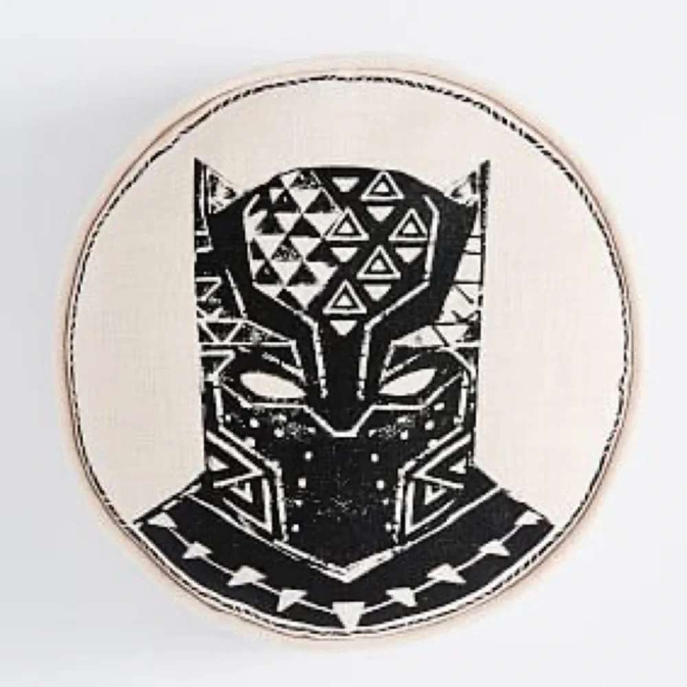 PB Teen + Marvel Black Panther Round Pillow | Exclusive Collectors Item