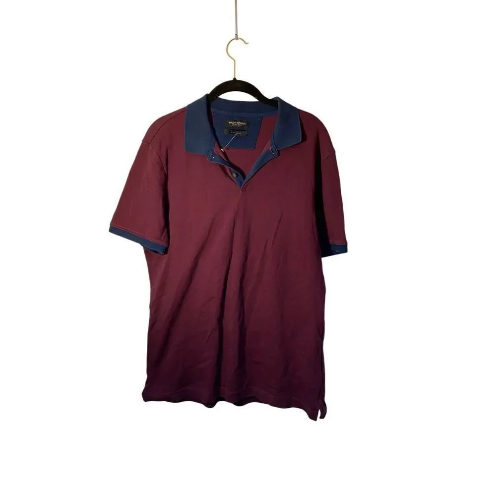 Banana Republic men’s short sleeve collared polo shirt, size large