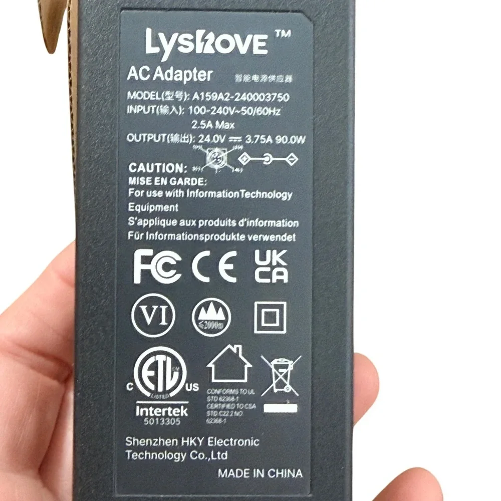 Lysrove ac adapter