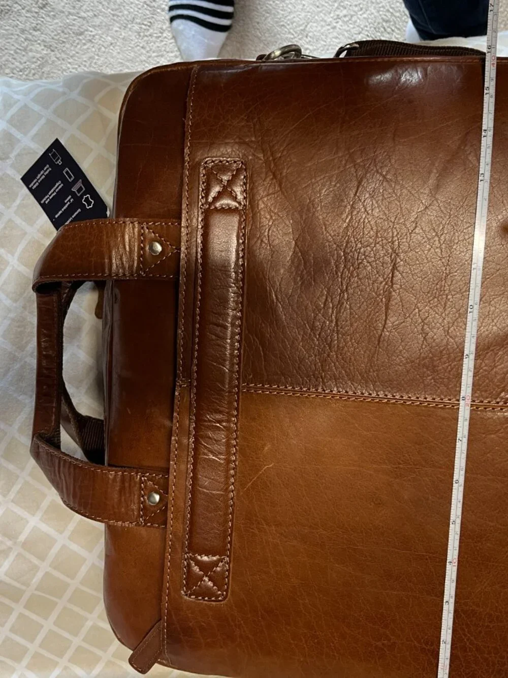 Chaps leather travel