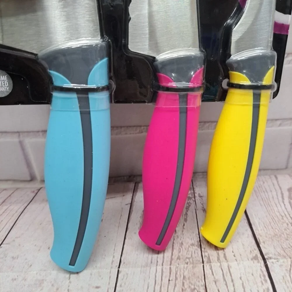 Farberware Precise‎ Slice, Bright Color Soft Grip, 3 Piece Chef Set
