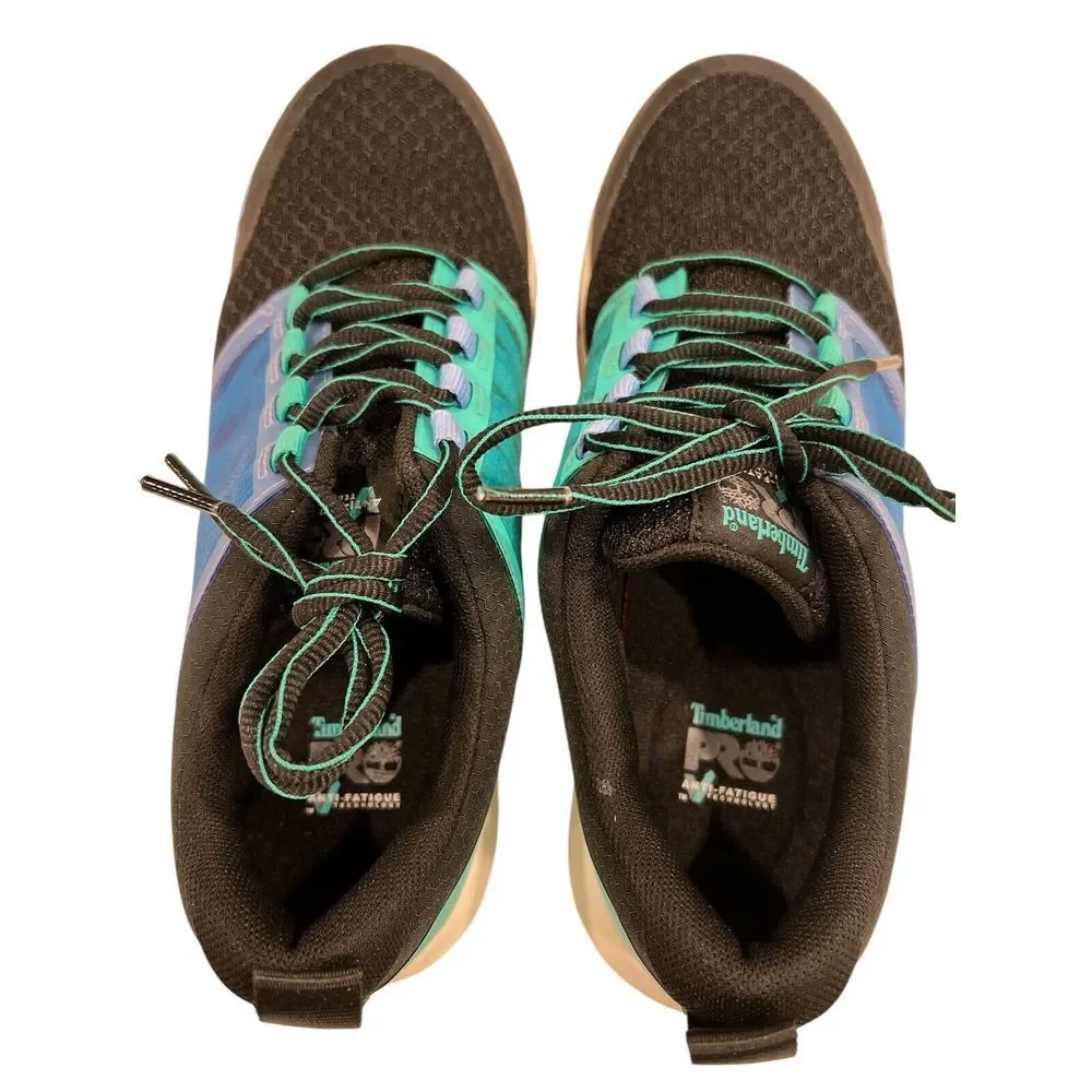Timberland Pro Radius‎ Composite Safety Toe Black/Aqua Women's Size 11 M