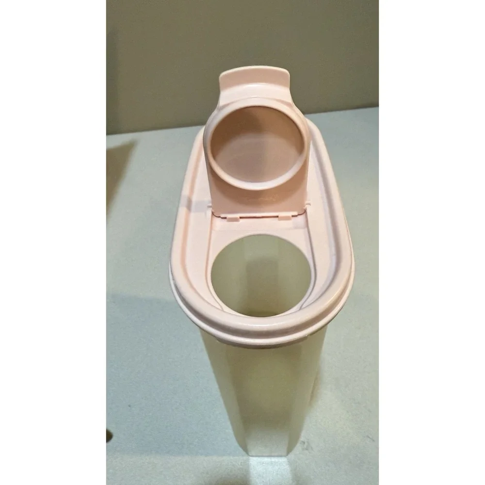 Tupperware Modular Mates 12¼ Cup 2.9L Oval Container‎ Pink Pour Spout Lid