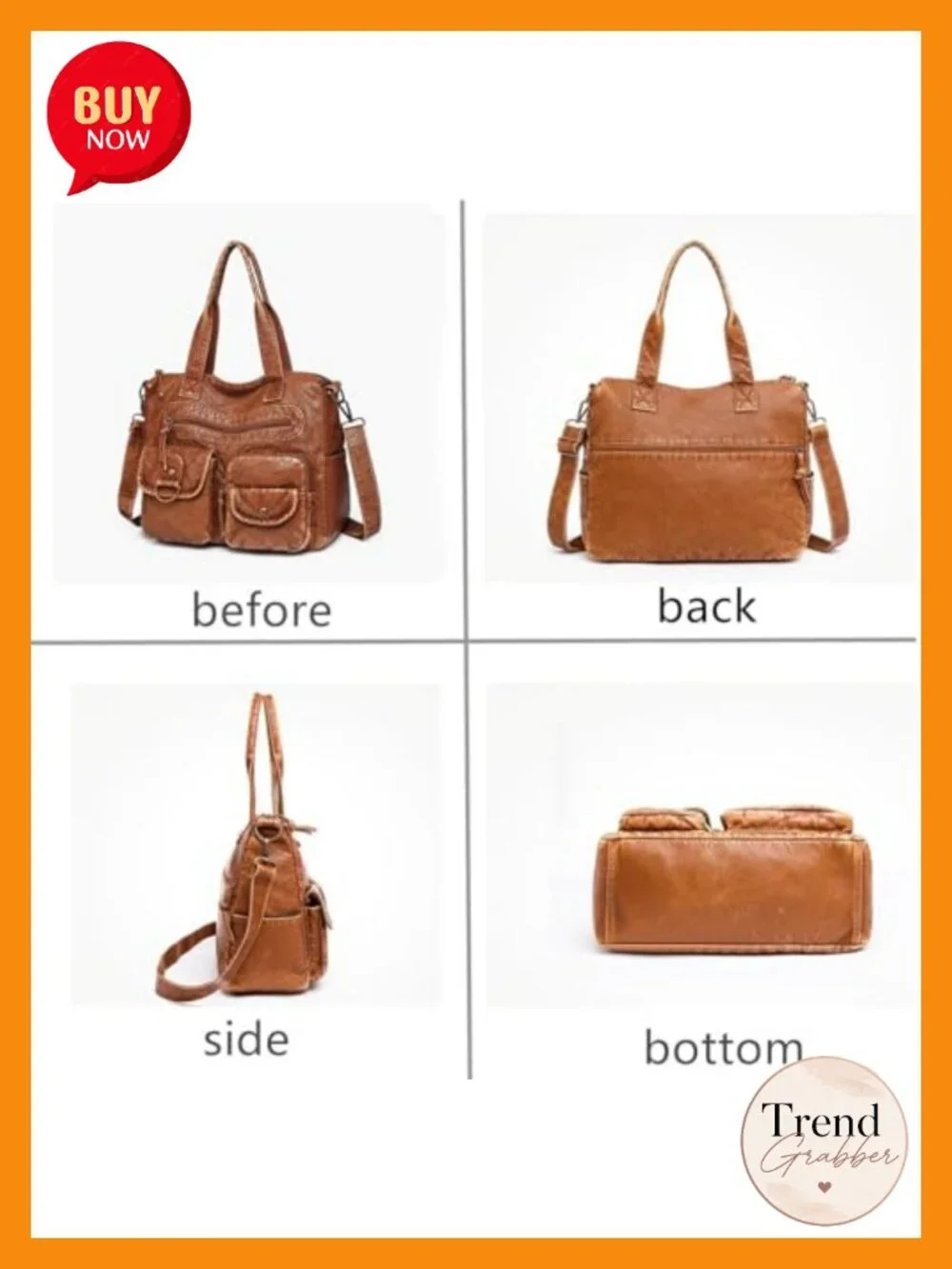 Women's Top Handle Satchel Purse Tote Shoulder Bag Faux Leather Hobo Handbag