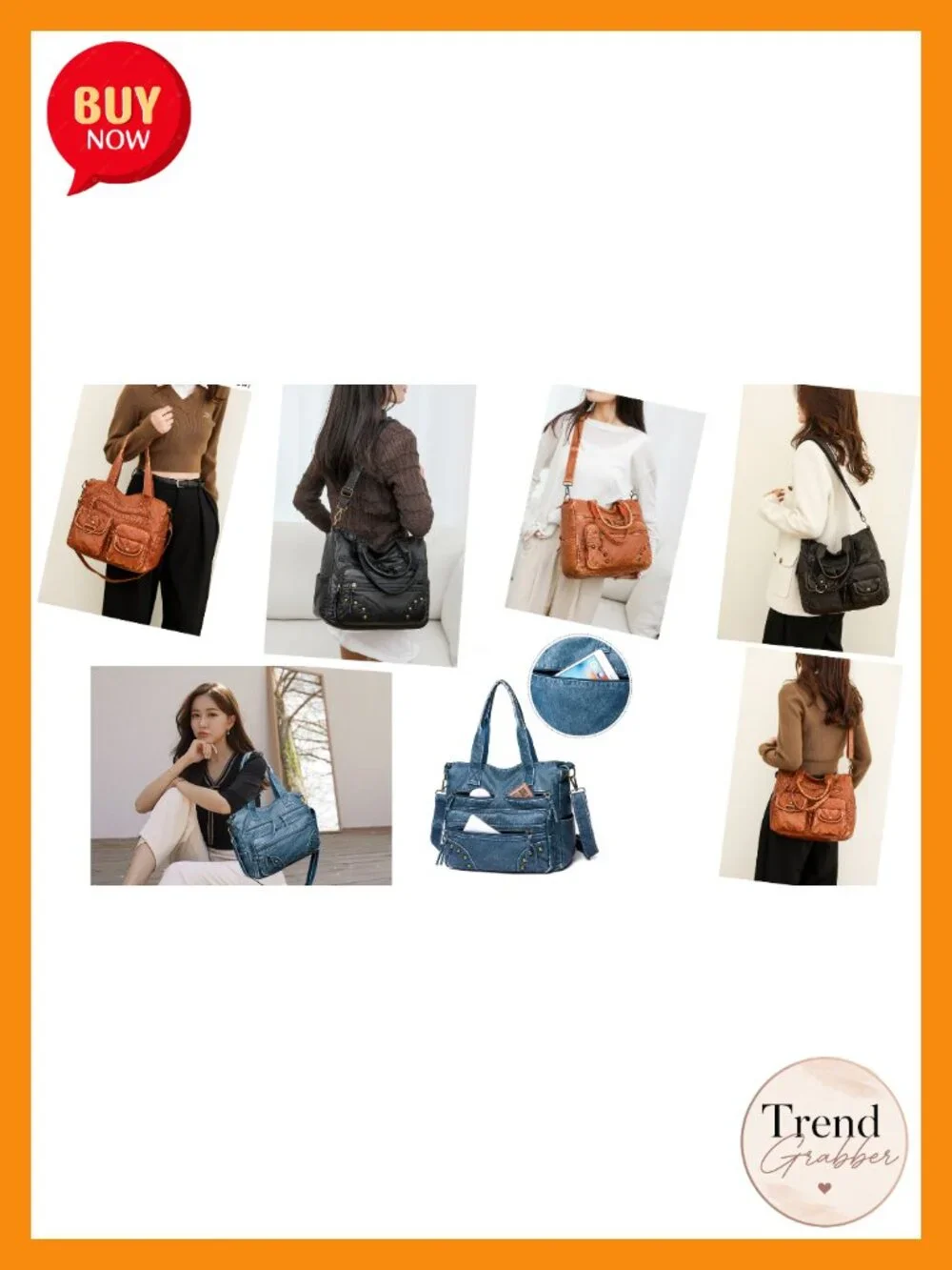 Women's Top Handle Satchel Purse Tote Shoulder Bag Faux Leather Hobo Handbag