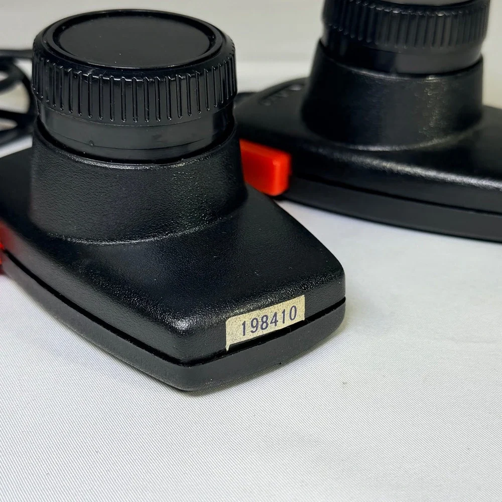 Gemini Paddle‎ Controllers Pair for Atari 2600 Vintage Retro Gaming Black Red