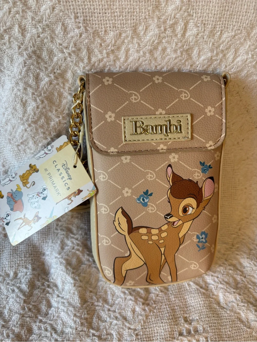 Primark Bambi Backpack, 2 pc Makeup Bag & Phone case bag