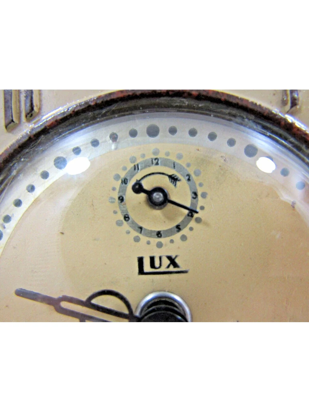 Vintage Lux Symphony Alarm Clock in Brown Bakelite