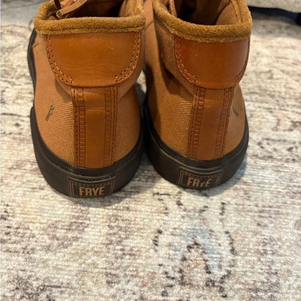 Frye Ludlow Chukka Men’s  Sneaker- Canvas -Cognac Size 8.5