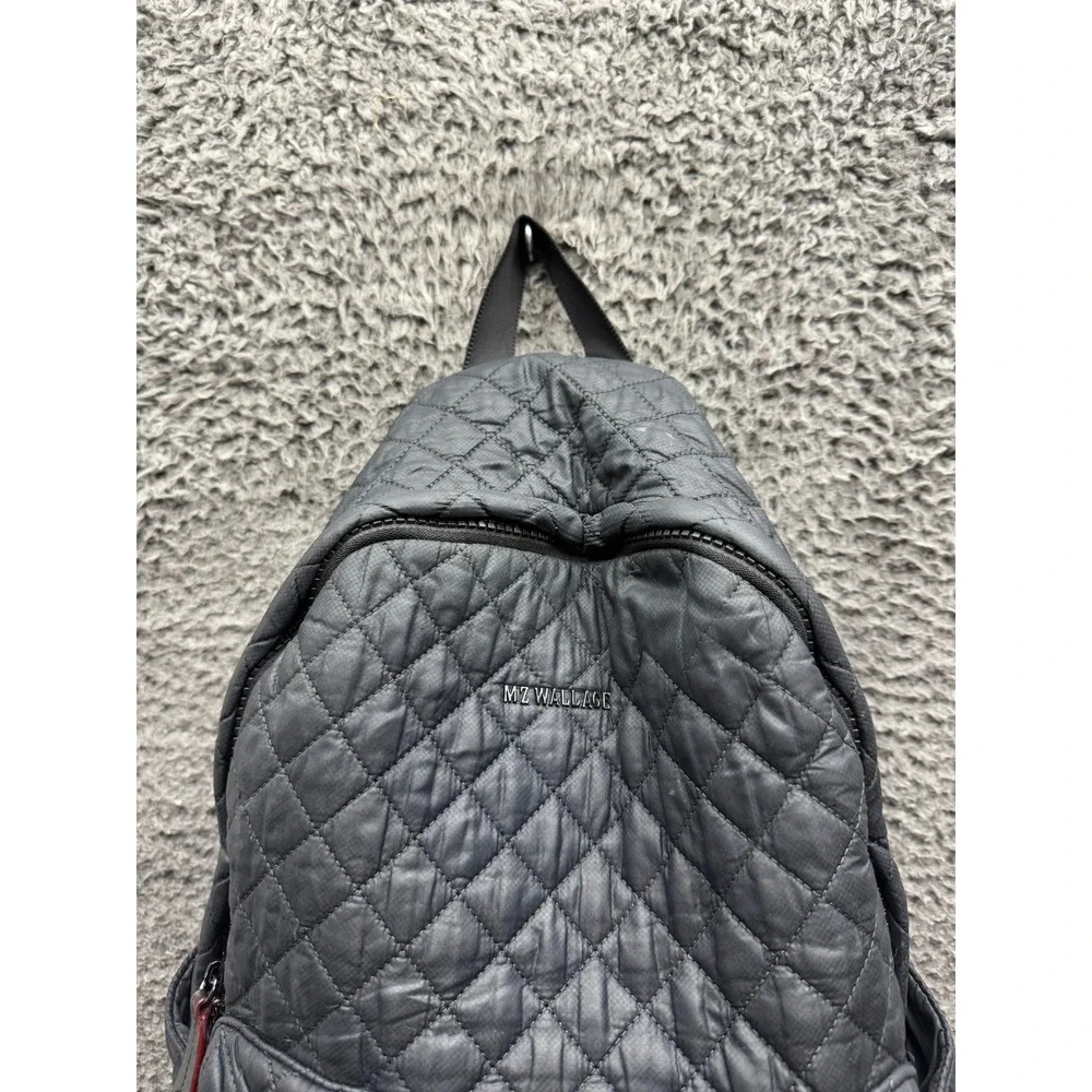 Mz Wallace New York Quilted Metro Laptop School Travel Backpack‎ Black Unisex