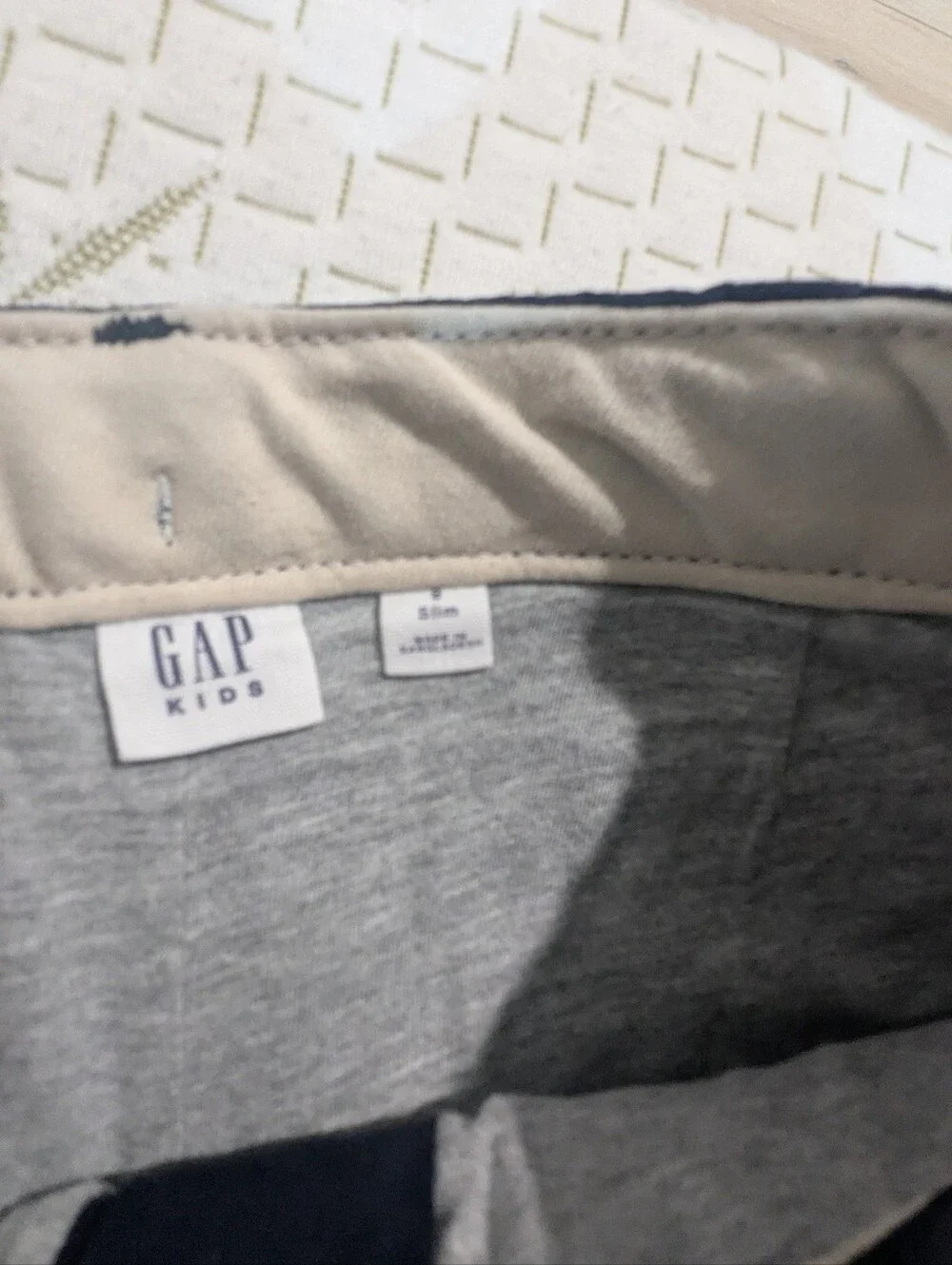 Kids Lot Of 3 NWT Gap Lined Pants With Plaid Cuffs