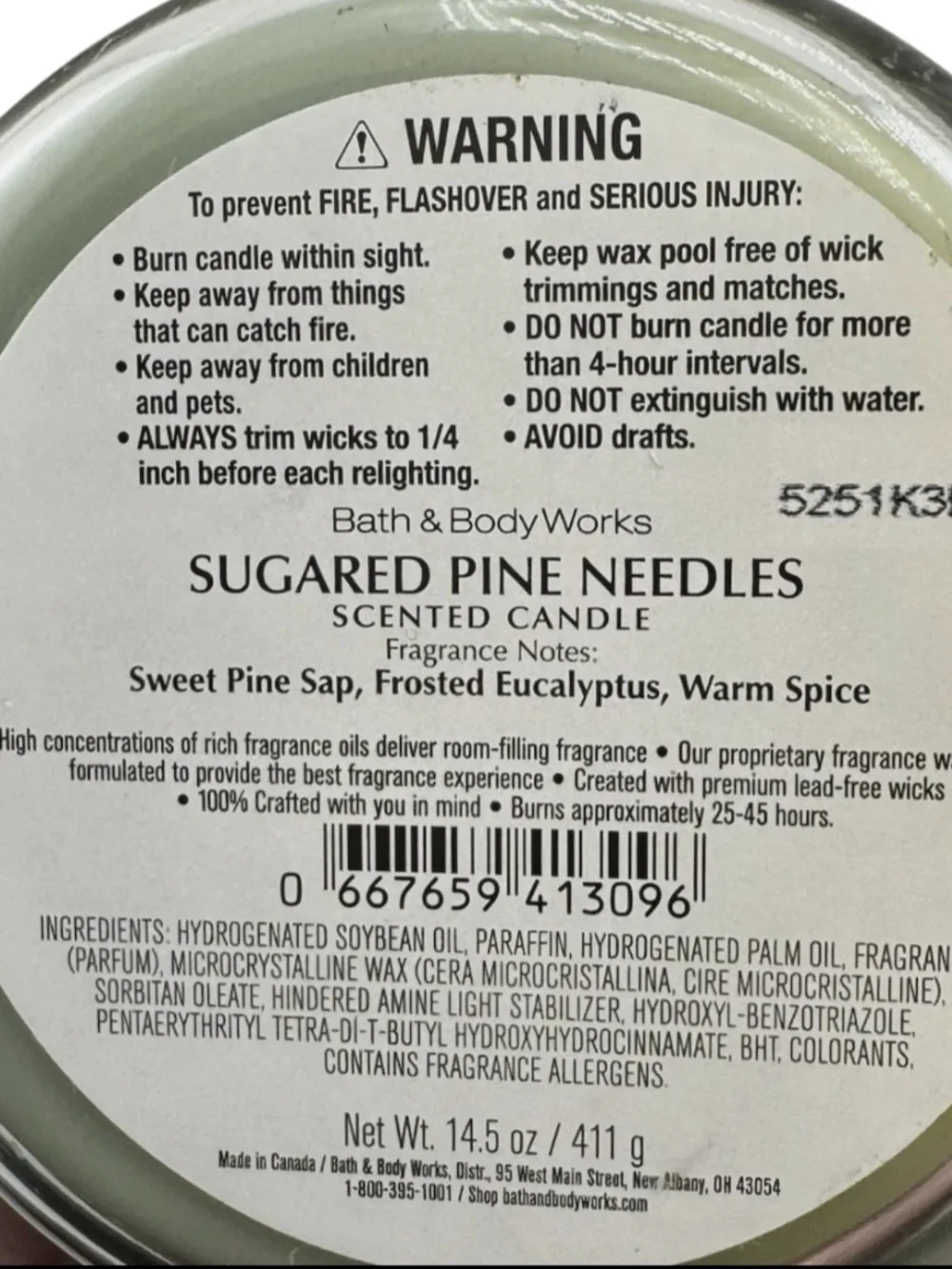 Bath & Body Works sugared scent