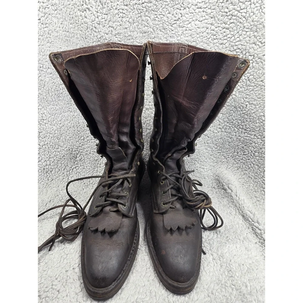 White's Hunter Vibram‎ Handmade Spokane Leather Boots Mens Size 10.5?? SEE DESC