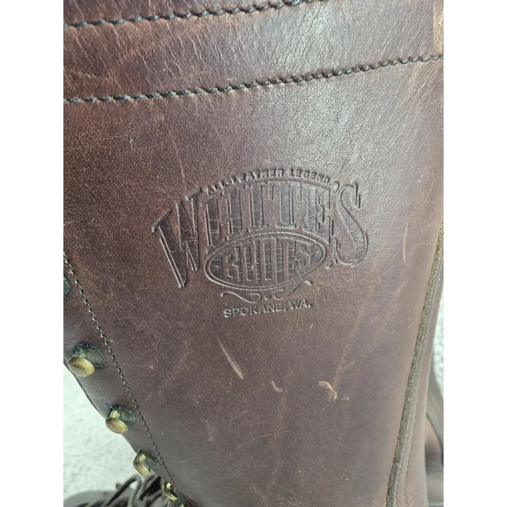White's Hunter Vibram‎ Handmade Spokane Leather Boots Mens Size 10.5?? SEE DESC