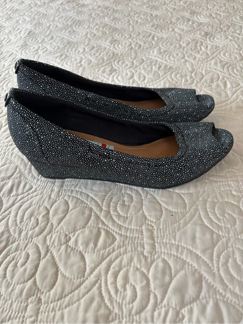 Clarks wedge heels