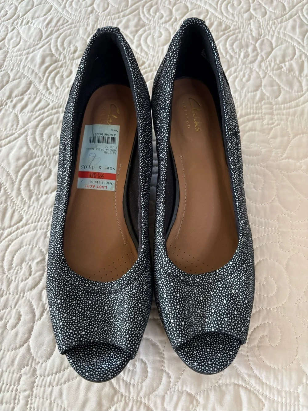 Clarks wedge heels