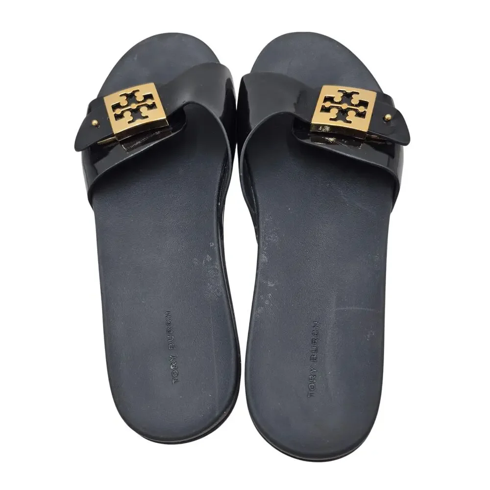 Tory Burch buckle gold polyurethane