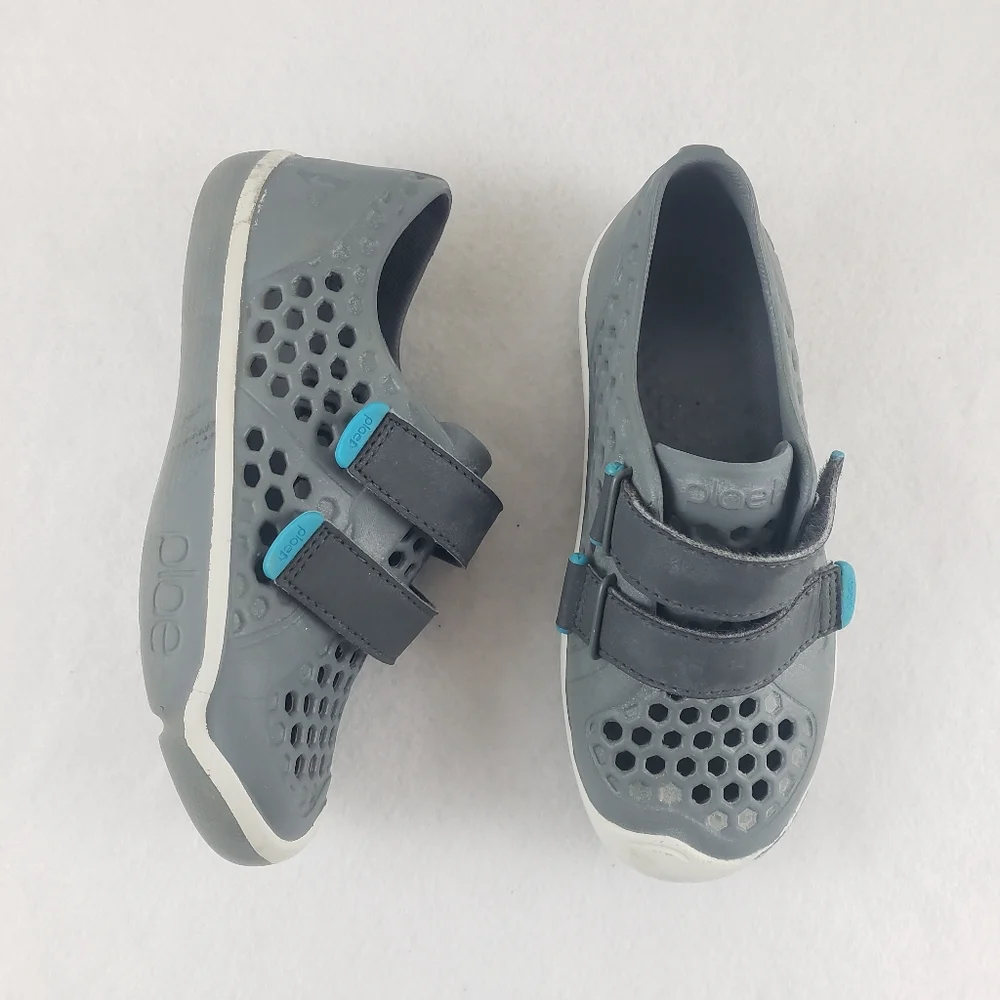Plae Mimo Water Shoes Slate Grey And Blue Boys/Girls Size 13