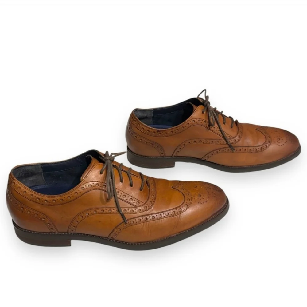 COLE HAAN Lewis Grand 2.0 Wing Tip Oxford- British Tan