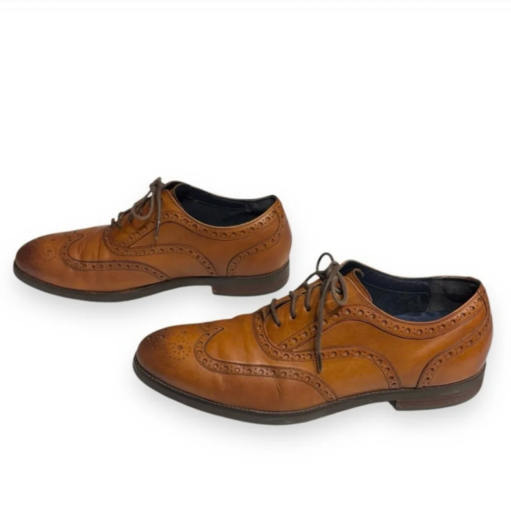COLE HAAN Lewis Grand 2.0 Wing Tip Oxford- British Tan