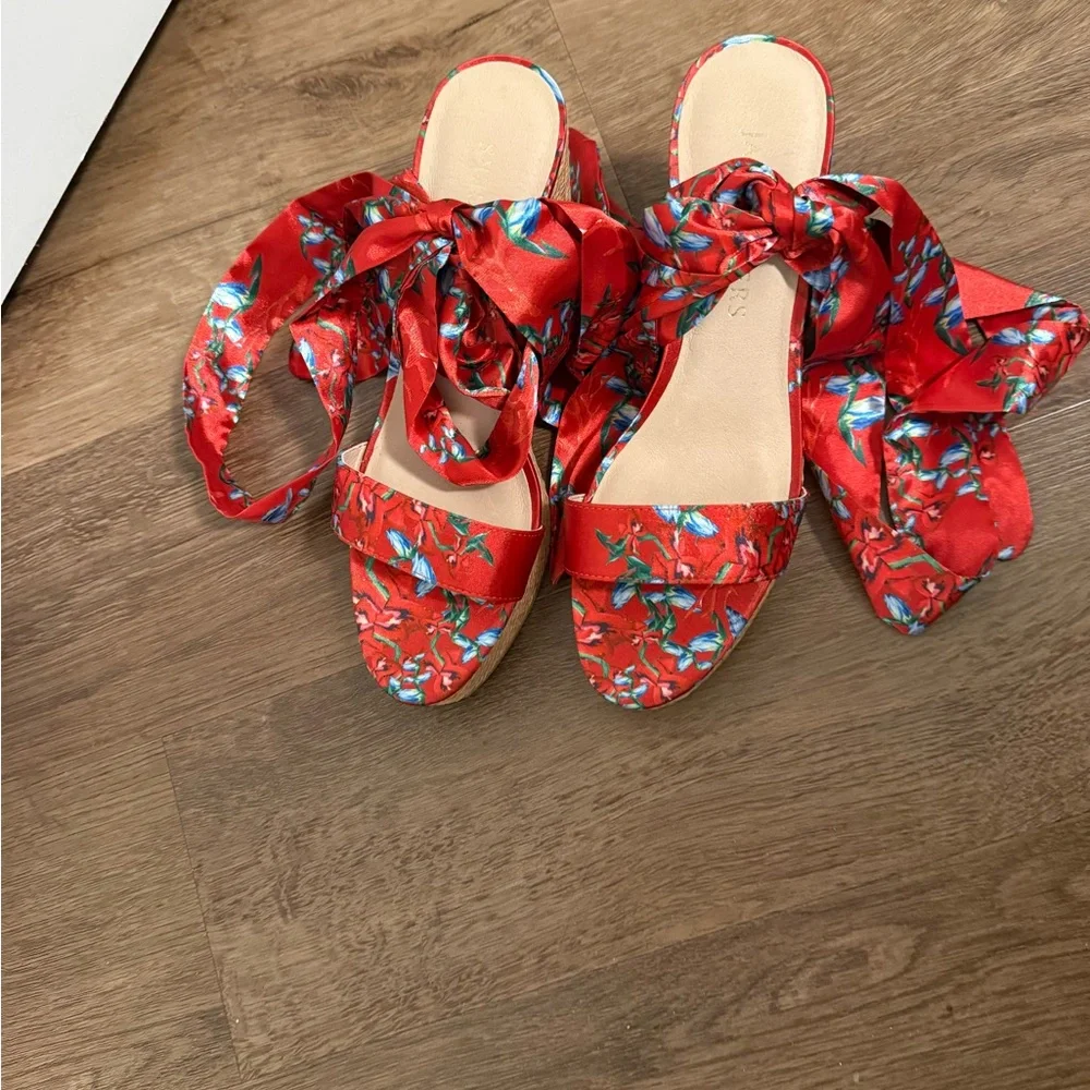 Jack Rogers scarf wedges