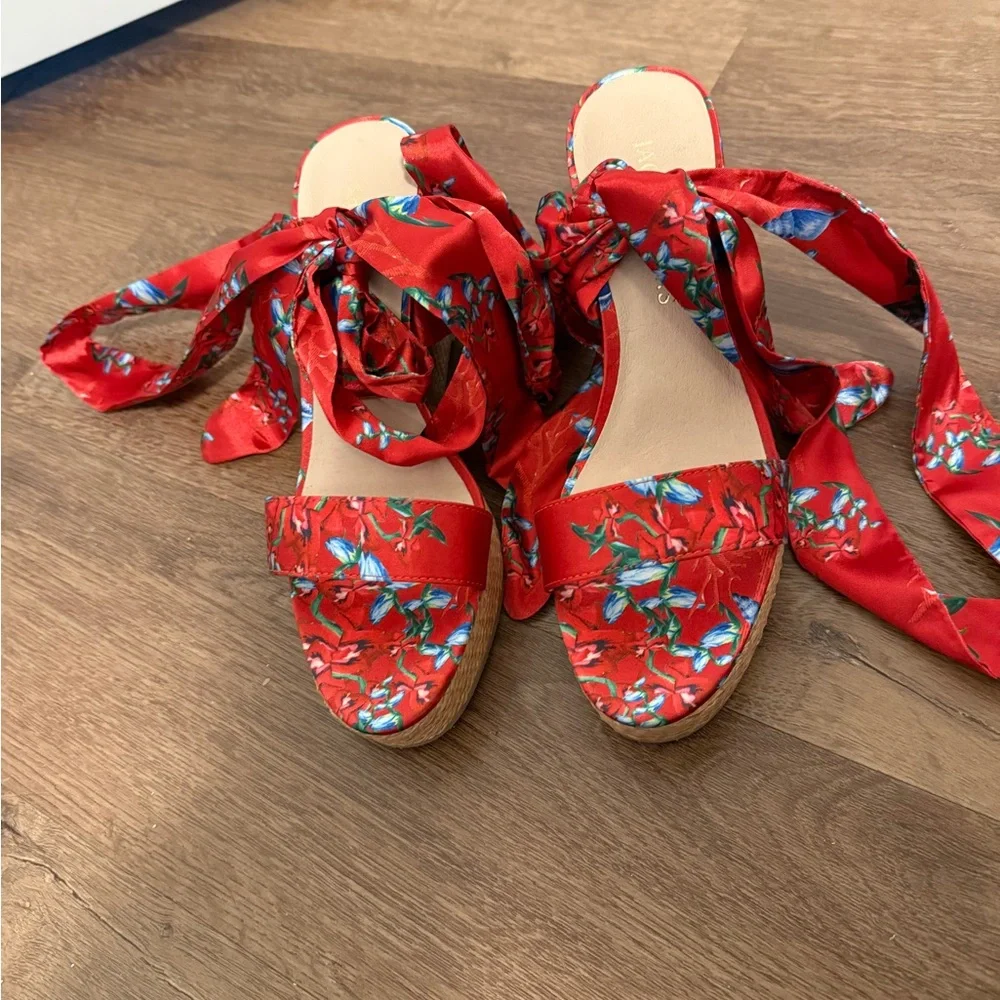 Jack Rogers scarf wedges