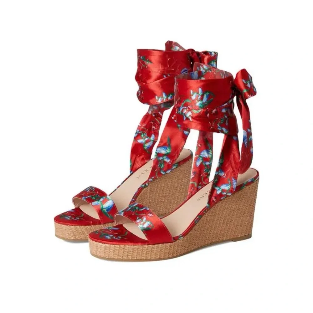 Jack Rogers scarf wedges