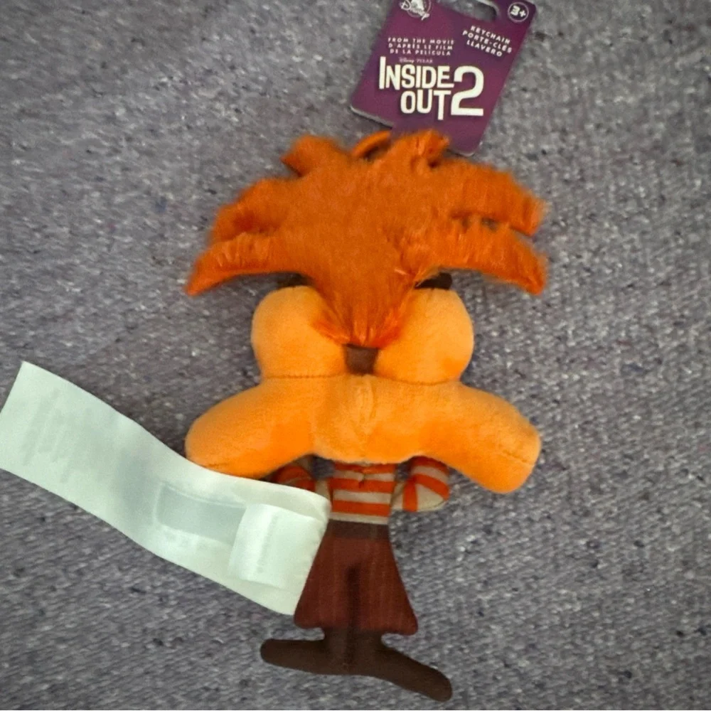 Disney Parks Inside Out 2 Anxiety Keychain Plush New