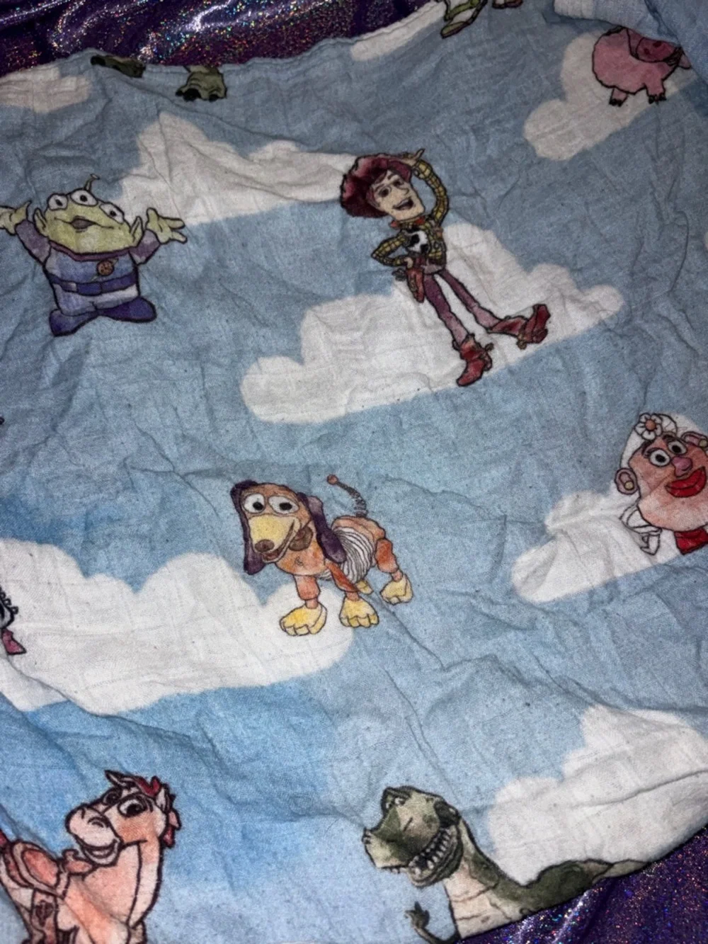 Sweet Ellie Sue Muslin Disney Toy Story Blanket