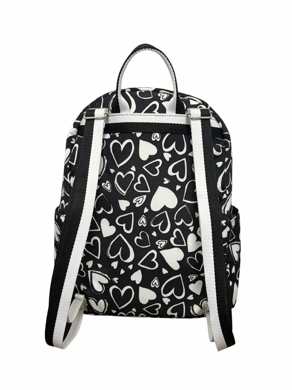 Brighton Heart Pattern Black & White Small Backpack - NWOT