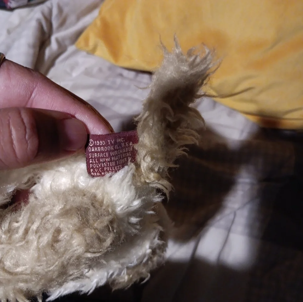 Vintage 1993 Ty Attic Treasures Scruffy Dog Jointed 9