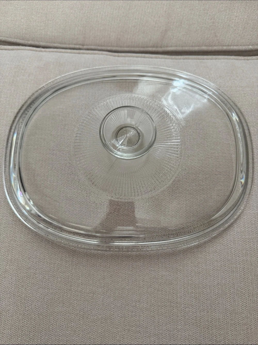 9x7” Pyrex Lid 18.  F12C.   A