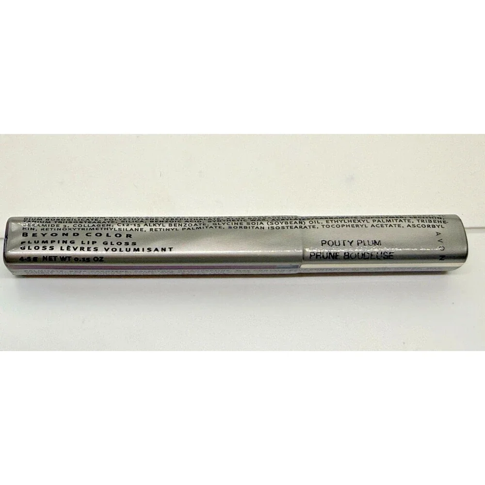Avon Beyond Color Plumping Lip Gloss Pouty Plum C Prune New Sealed Discontinued