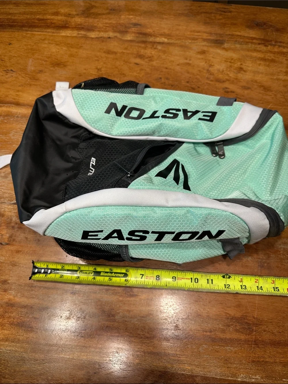 Easton Girl’s Softball Backpack in Mint Green, Black, and Gray