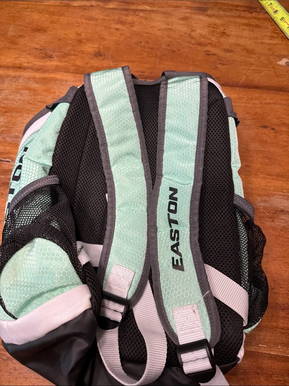 Easton Girl’s Softball Backpack in Mint Green, Black, and Gray