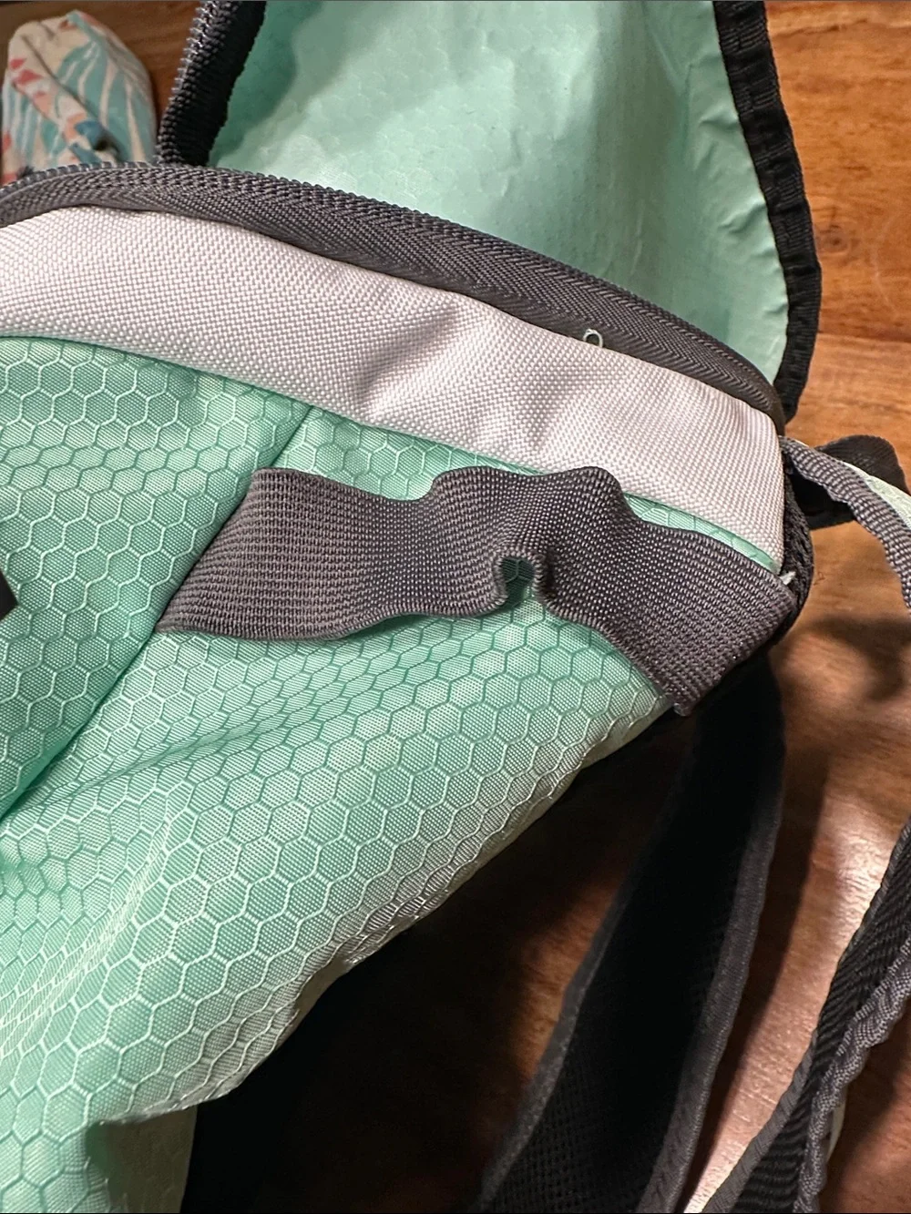 Easton Girl’s Softball Backpack in Mint Green, Black, and Gray