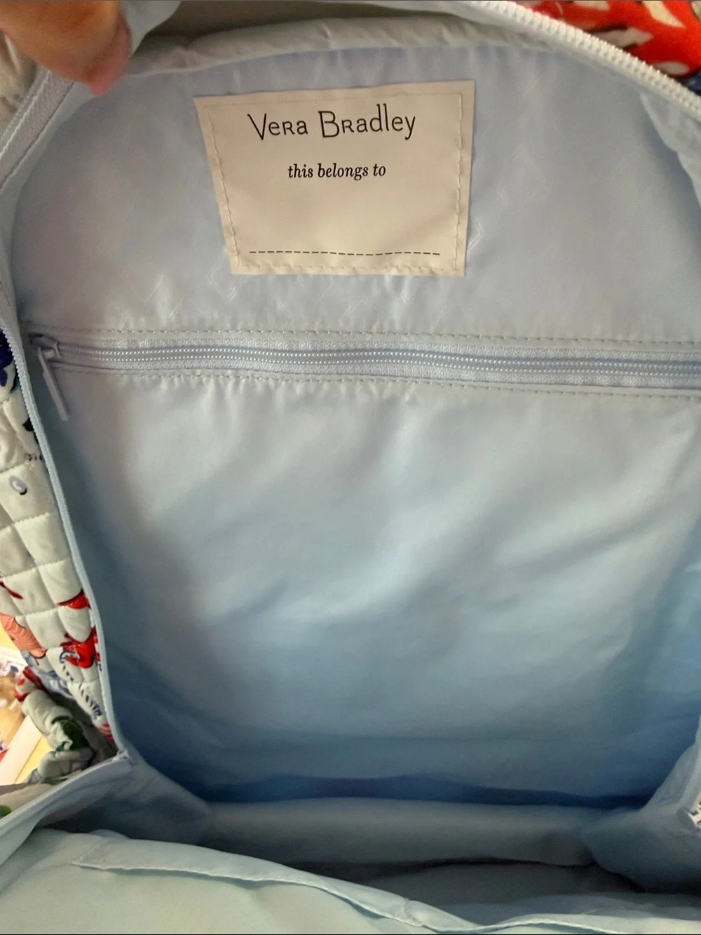 Vera Bradley Essential Large Backpack & Clear Beach Wristlet Anchors Aweigh