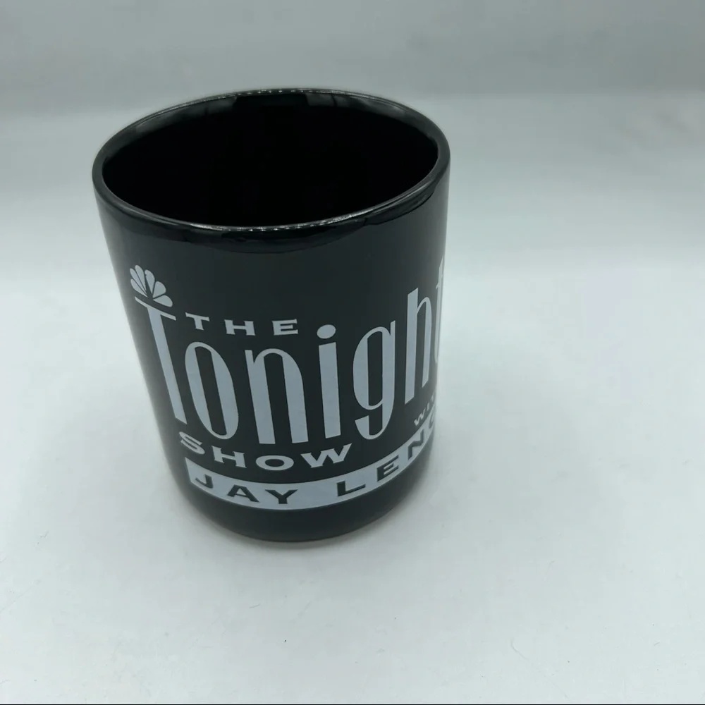 Vintage 1992 The Tonight Show With Jay Leno Black/White Coffee Mug