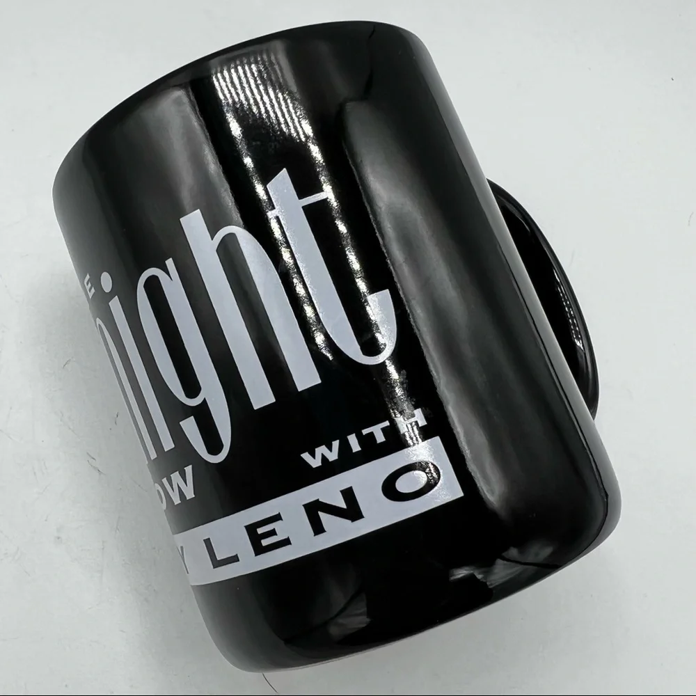Vintage 1992 The Tonight Show With Jay Leno Black/White Coffee Mug