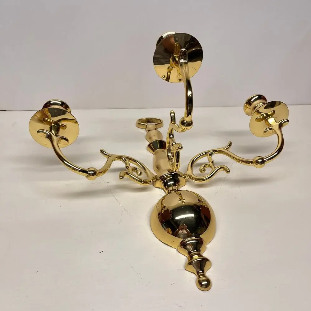 Vintage brass wall