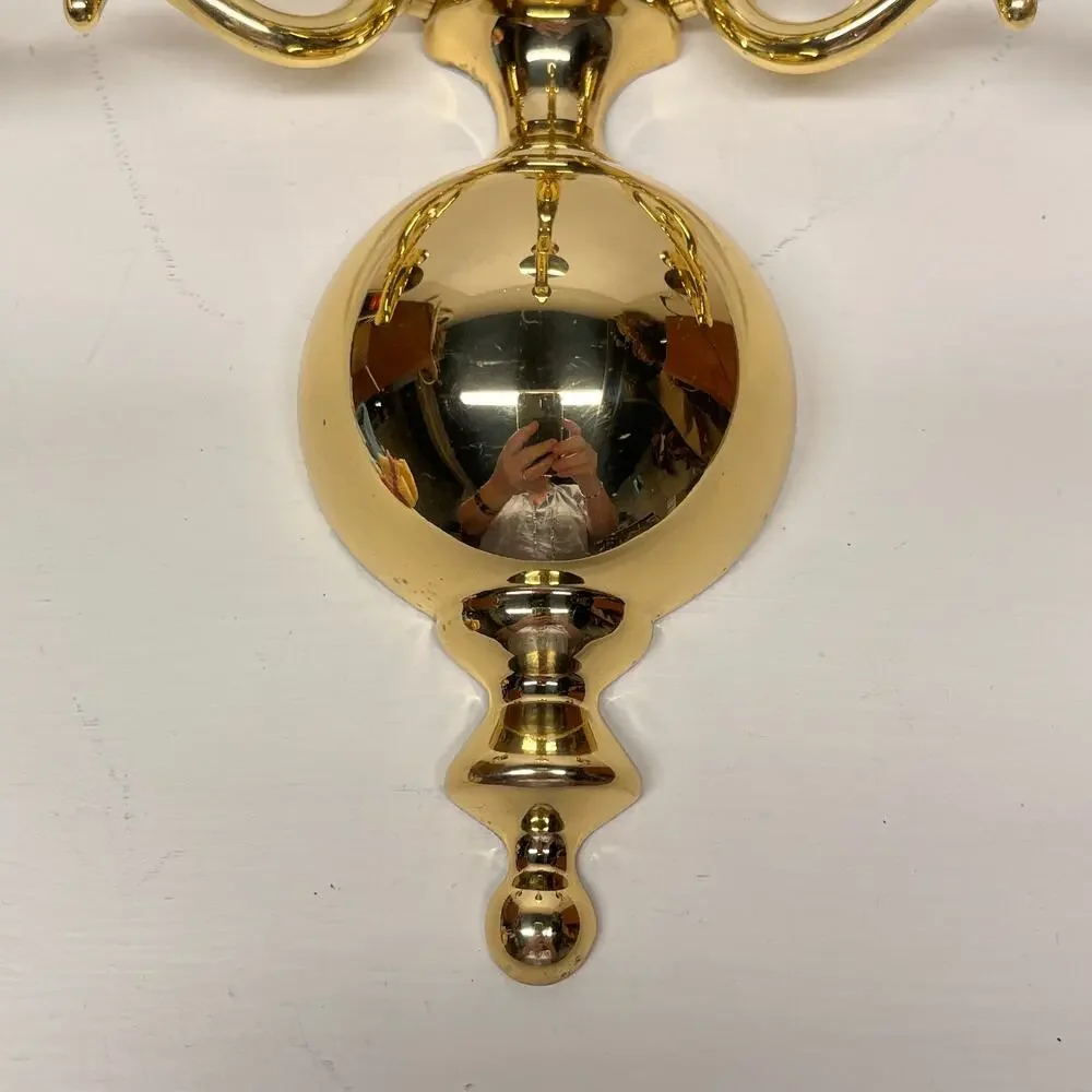 Vintage brass wall