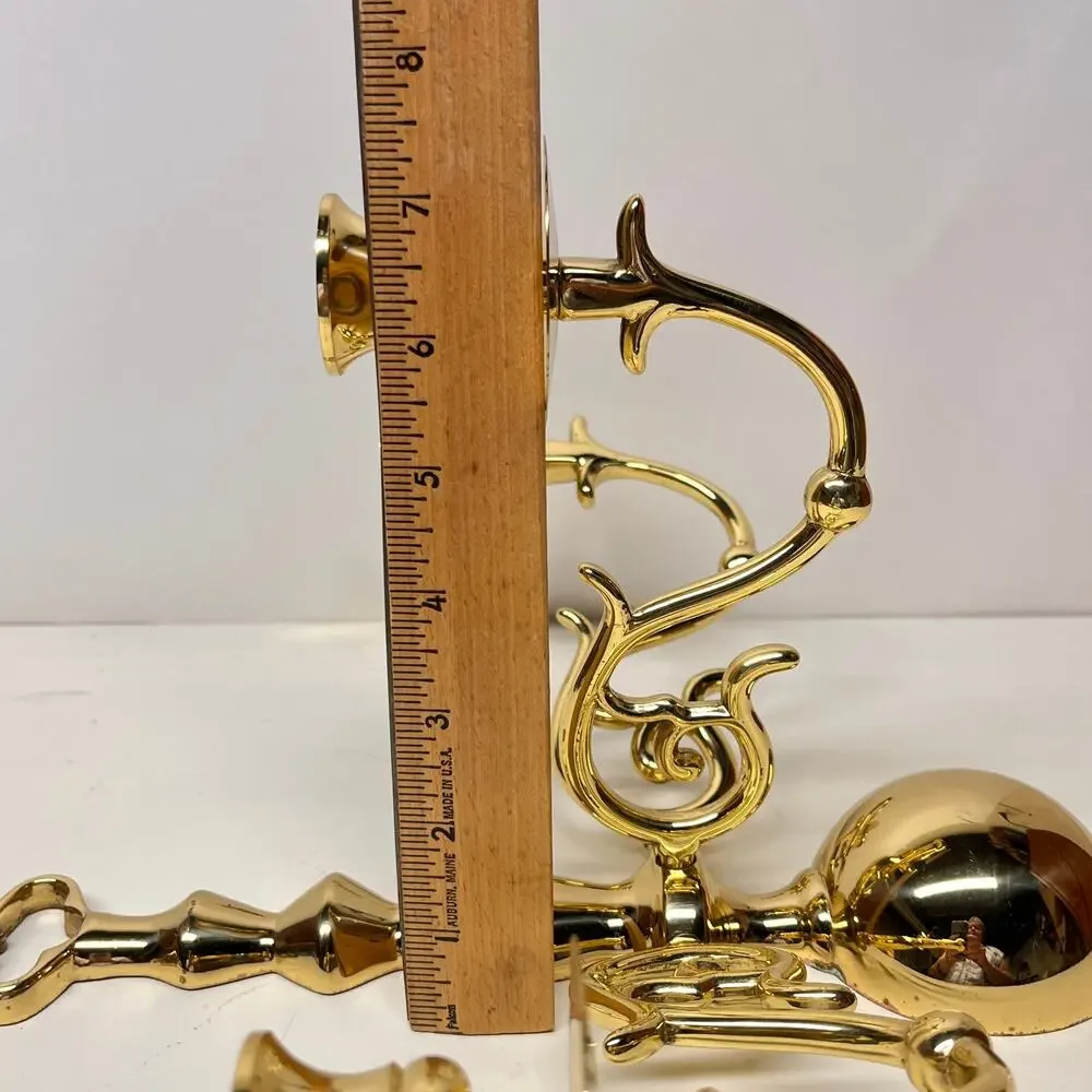 Vintage brass wall