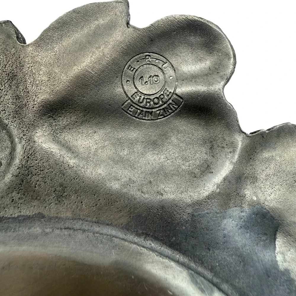 Vintage Italian Pewter Williams Sonoma Fruit Wine Bottle Coaster Grande Cuisine